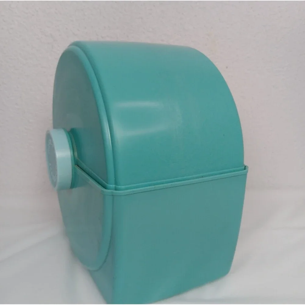 Vintage Household Hi-Speed Cookbook 1956 Rolodex Turn Style Recipe Turquois